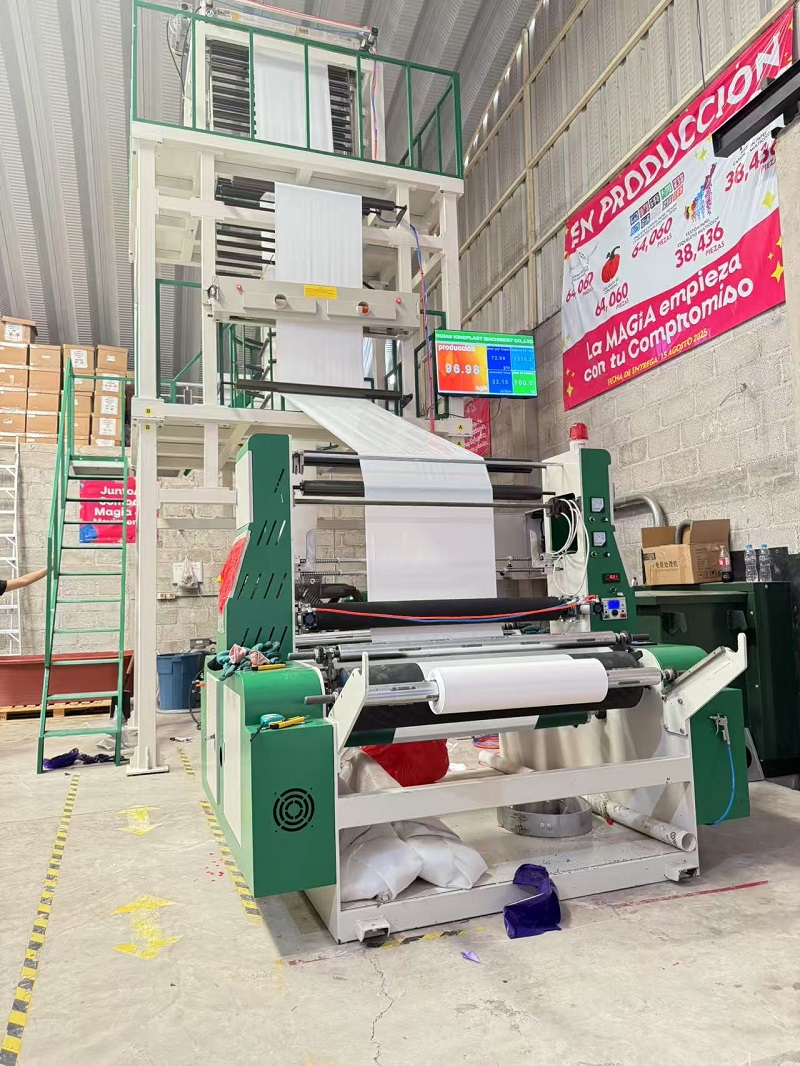 Film de couche mono à grande vitesse VIDÉO TEST MACHINE DE MACHINE DE LA CLIENT Mexique